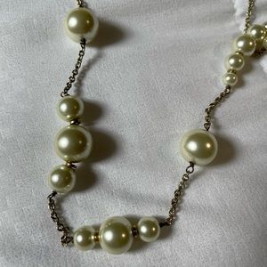 J.Crew Costume Jewelry Faux Pearls Long Necklace